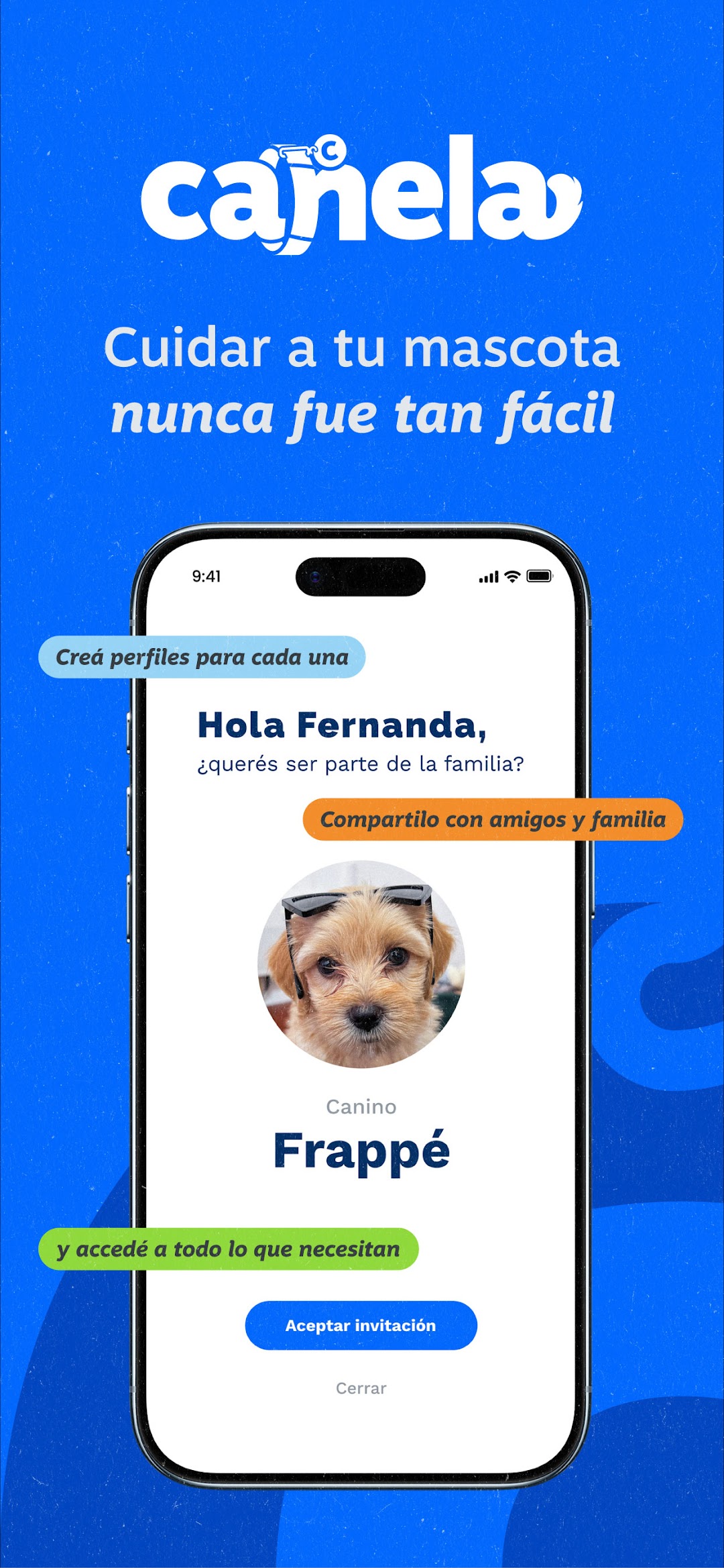 Canela App - Pantalla 1